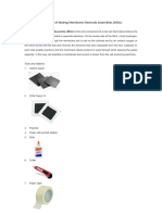 Procedure of Making Membrane Electrode Assemblies