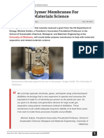 Improved Polymer Membranes For Sustainable Materials Science