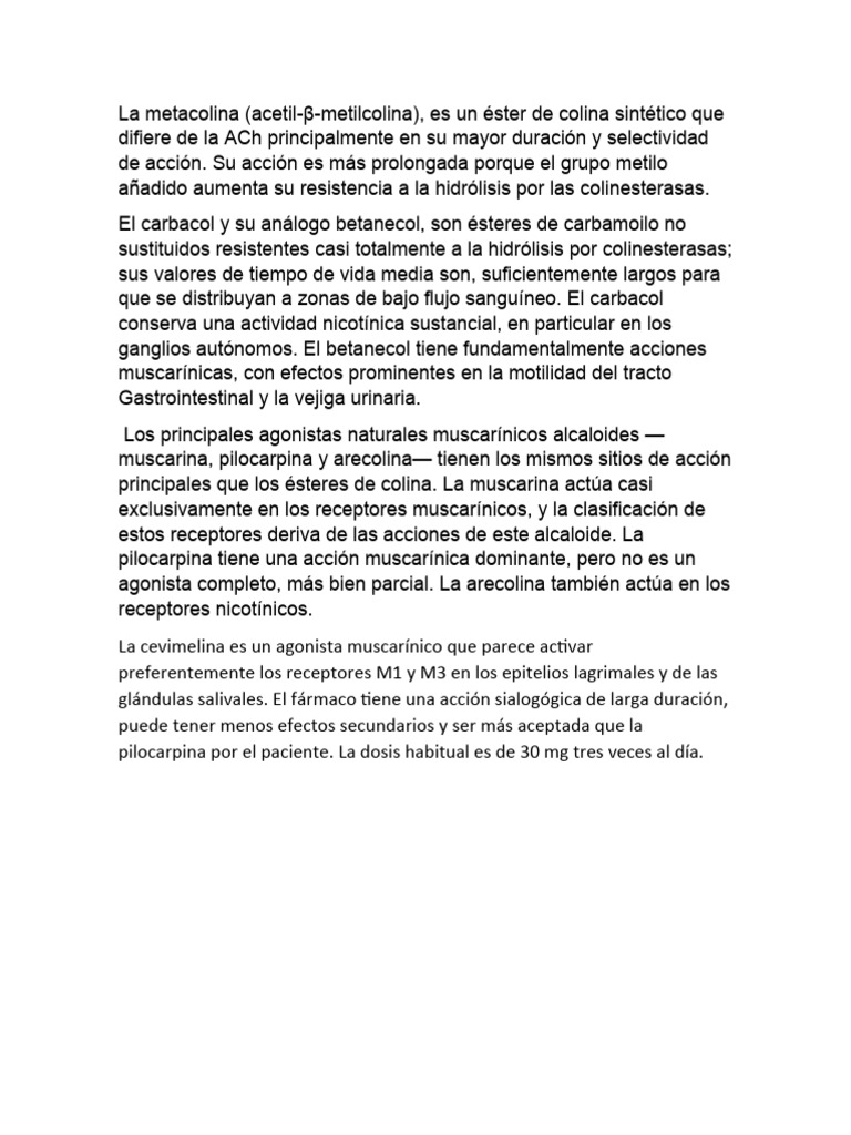 La metacolina PDF
