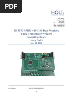 HI 3593 ARINC 429 3.3V Dual Receiver, Single Transmitter With SPI Evaluation Board Users Guide