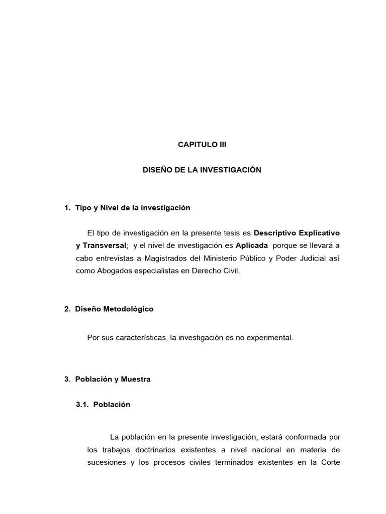 6 Diseño De La Investigación Pdf Muestreo Estadísticas Caso De Ley