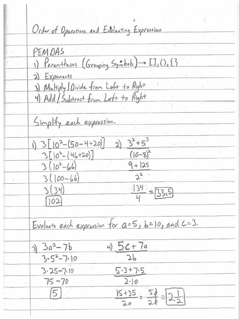 Alg 1 Notes | PDF