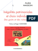 Inégalités Patrimoniales Et Choix Individuels (Luc Arrondel, André Masson) @le Chat