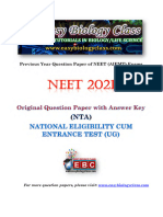 NEET 2021 Solved Question Paper Download