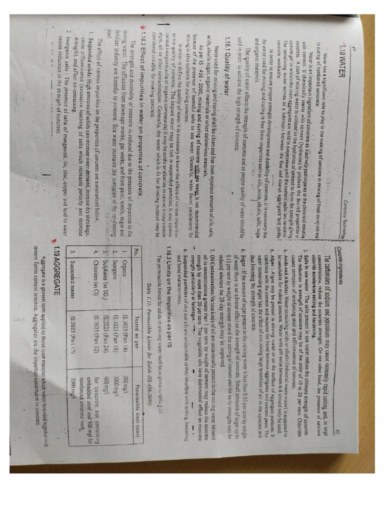 Concrete technology computer notes module 1 pdf