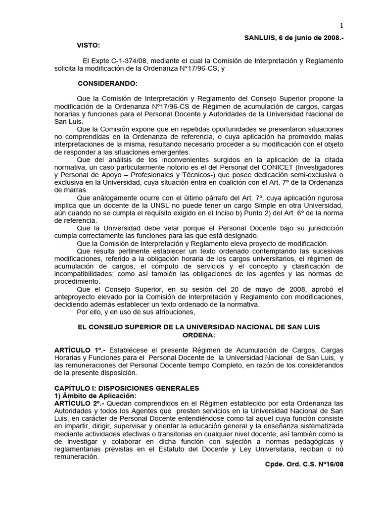 Ord cs 16 08 regimen incompatibilidades descargar gratis pdf