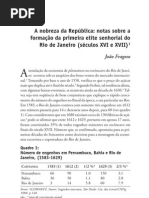 NOBREZA DA REPÚBLICA JOÃO FRAGOSO