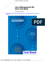 Full Download Fundamentals of Management 8th Edition Robbins Test Bank
