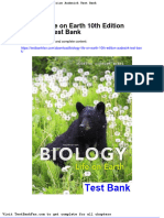 Full Download Biology Life On Earth 10th Edition Audesirk Test Bank