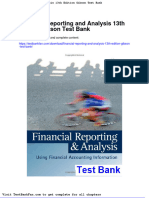 Full Download Financial Reporting and Analysis 13th Edition Gibson Test Bank