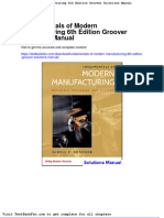 Full Download Fundamentals of Modern Manufacturing 6th Edition Groover Solutions Manual