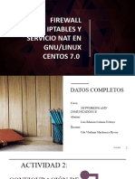 Firewall Iptables y Servicio Nat en Gnu - Actividad 14