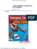 Full Download Emergency Care in Athletic Training 1st Edition Grose Test Bank