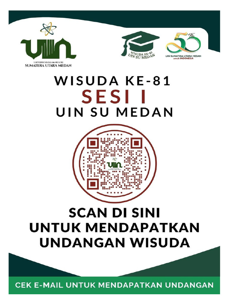 Daftar QR Code Undangan Wisuda Ke-81 | PDF