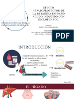 Efecto Hepatoprotector de La Betanina en Daño Agudo Inducido Con Diclofenaco