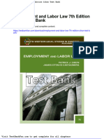 Full Download Employment and Labor Law 7th Edition Cihon Test Bank