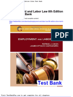 Full Download Employment and Labor Law 8th Edition Cihon Test Bank
