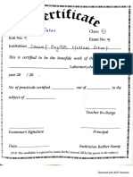 Chemistry Practical Record