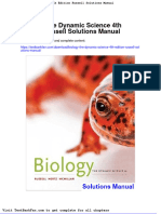 Full Download Biology The Dynamic Science 4th Edition Russell Solutions Manual