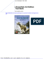 Full Download Biology The Essentials 3rd Edition Hoefnagels Test Bank