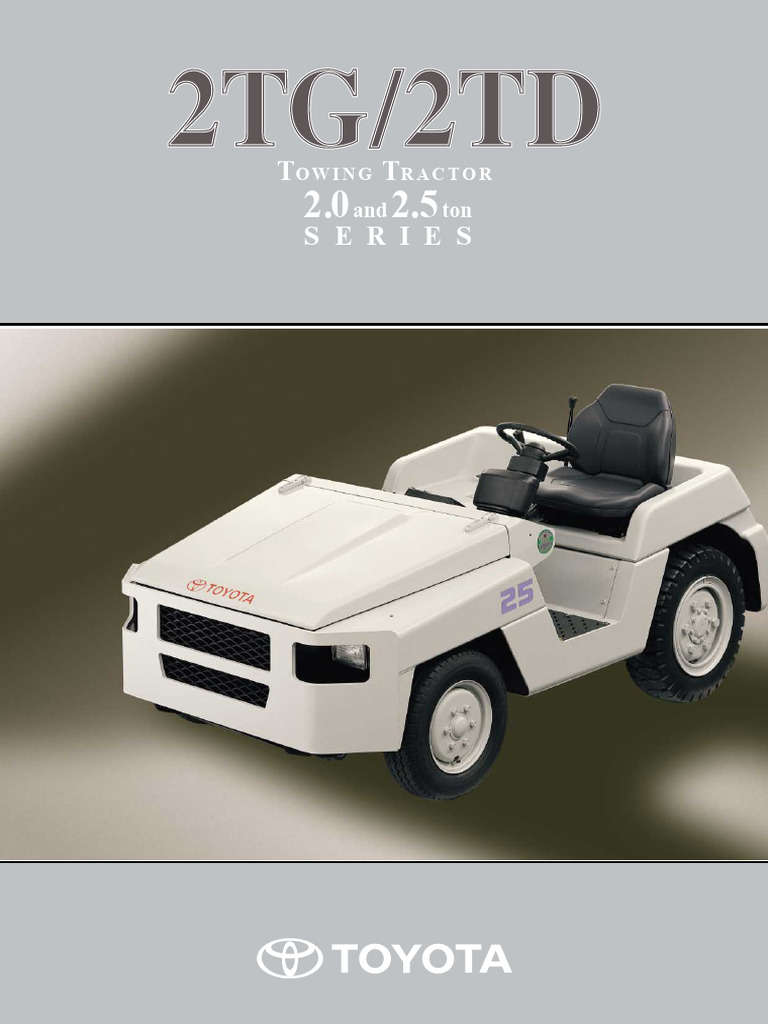 Toyota 2.0-2.5 Ton Towing Tractors | PDF | Horsepower | Tractor