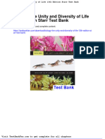 Full Download Biology The Unity and Diversity of Life 13th Edition Starr Test Bank