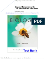 Full Download Biology Today and Tomorrow With Physiology 5th Edition Starr Test Bank