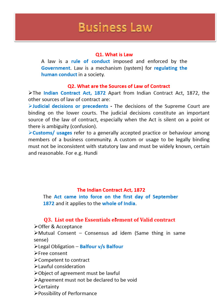 Indian Contract Act 1872 Overview | PDF | Legal Liability | Tort