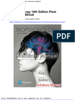 Full Download Biopsychology 10th Edition Pinel Solutions Manual