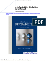 Full Download First Course in Probability 9th Edition Ross Solutions Manual