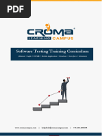 Croma Campus - Software Testing Training Curriculum