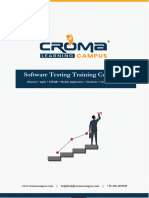 Croma Campus - Software Testing Training Curriculum