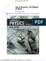Full Download Fundamentals of Physics 11th Edition Halliday Test Bank