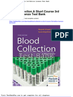 Full Download Blood Collection A Short Course 3rd Edition Lorenzo Test Bank