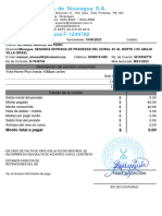 Yota de Nicaragua S.A.: Descripción Del Servicio Consumido