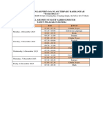 Jadwal, Kisi-Kisi, Dan Ruangan