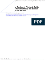 Full Download Strategy and Tactics of Pricing A Guide To Growing More Profitably 5th Edition Nagle Solutions Manual