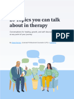 20 Topics You Can Talk About in Therapy