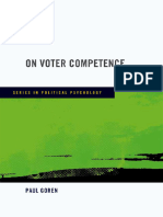 Paul Goren - On Voter Competence