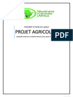 Projet Agricole ONESIME NANINKASA Samuel, Culture de Soja, Maïs Et Sorgho Sur 15ha