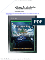Full Download Engineering Design An Introduction 2nd Edition Karsnitz Test Bank