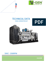 Technical Data: 50HZ 1500RPM