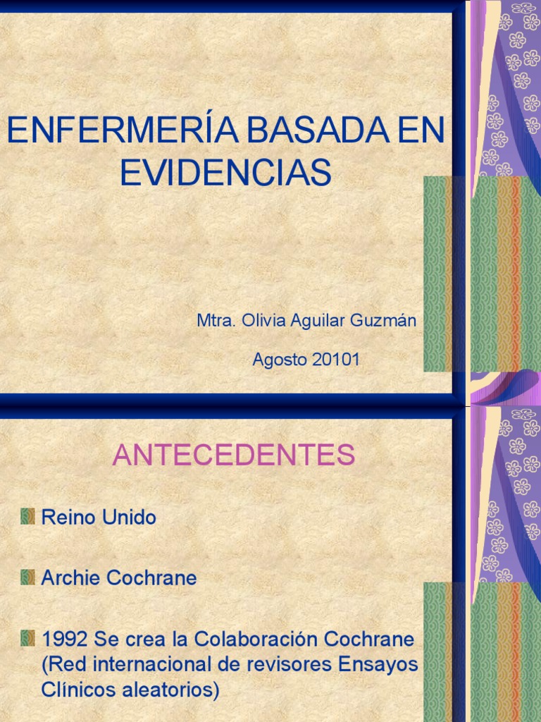 Enfermeria Basada en Evidencias | PDF | Enfermería | Evidencia