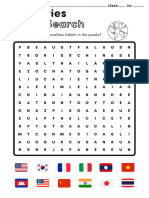 Word Search: Countries