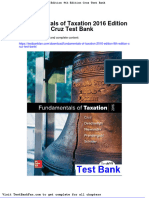 Full Download Fundamentals of Taxation 2016 Edition 9th Edition Cruz Test Bank