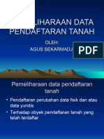 Pemeliharaan Data Pendaftaran Tanah