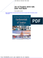 Full Download Fundamentals of Taxation 2019 12th Edition Schisler Test Bank