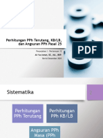 Perpajakan 1 KURBA - Pertemuan 12 - Perhitungan PPH Tahunan Dan PPH Pasal 25