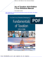 Full Download Fundamentals of Taxation 2019 Edition 12th Edition Cruz Solutions Manual