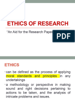 Ethics of Research